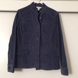 LL Bean Navy Corduroy Jacket